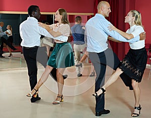 People practicing jive