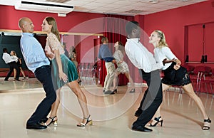 People practicing jive photo