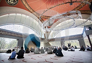 People praying Sakirin Mosque