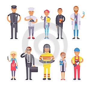 People professions vector set.