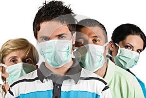 People protection flu wear protective mask