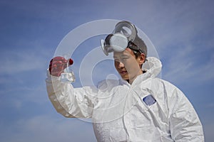 People in protective clothing