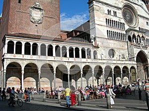 People in public square