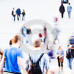 People on a public square