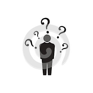 people question icon. people question symbol template for graphic and web design collection logo