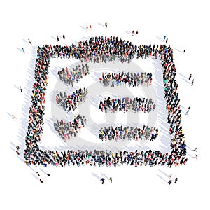 People questionnaire shape 3d