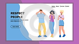People Respect And Rewarding Performance Vector illustration