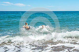 People and rest on the beach