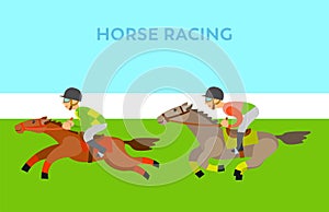 People Riding on Horseback, Men and Horses Vector
