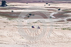 People Riding Quadbikes in Kitsevka desert