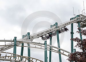 People in the rollarcoaster
