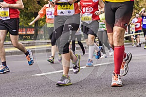 People running at marathon