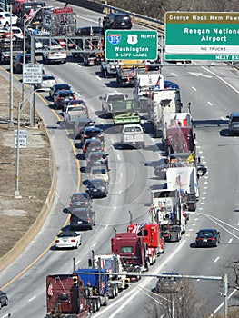 People\'s Convoy enters Washington, DC
