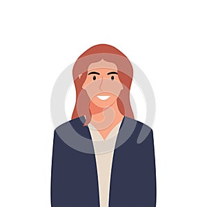 People\'s faces of woman with happy smiling humans. Avatars. Set of user profiles. Colored flat vector illustration