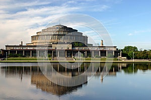 People's Hall in Wroclaw, Poland. Early morning.