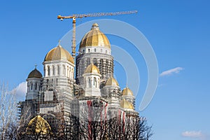 People\'s Salvation Cathedral, the biggest christian orthodox cathedral under construction in Bucharest, Romania.