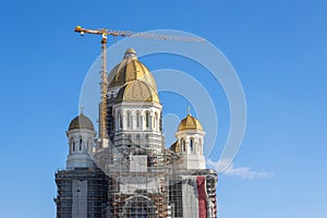 People\'s Salvation Cathedral, the biggest christian orthodox cathedral under construction in Bucharest, Romania.