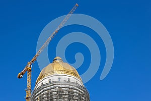 People s Salvation Cathedral, the biggest christian orthodox cathedral under construction in Bucharest, Romania.