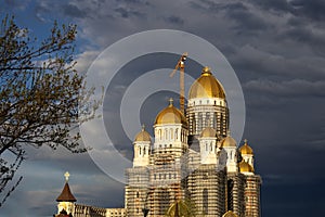 People\'s Salvation Cathedral under construction in Bucharest, Romania, Eastern Europe.