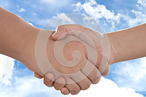 People shaking hands