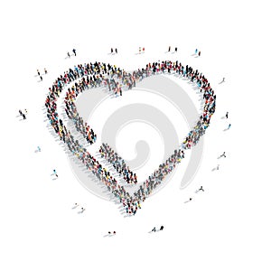 People in the shape of playing cards