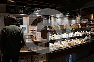 Inside Chelsea Market, Manhattan, New York City. Architecture.