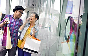 People Shopping Spending Customer Consumerism Concept photo