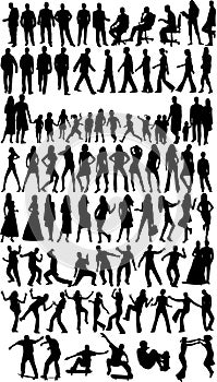 People silhouettes