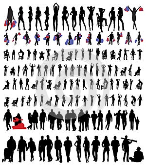 People silhouettes