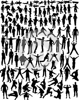 People silhouettes