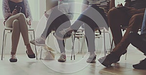 People sitting in a circle counseling Concept