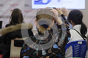 People sitting at a conference photo