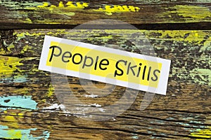 People skills business strategy job work skill professional teamwork success