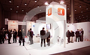 People at SMAU, business intelligence fair in Milano