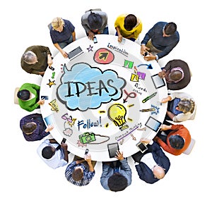 People Social Networking an Ideas Concepts