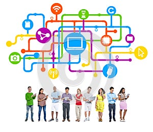 People Social Networking and Internet Concepts