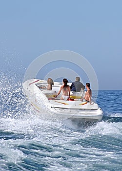 People in Speedboat