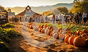 People and Stalls Add Life to Pumpkin Patch Farms Fall Festival