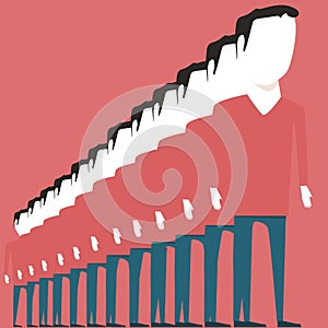 People standing in a row