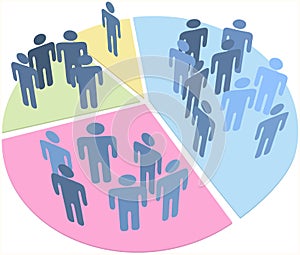 People statistics population data pie chart