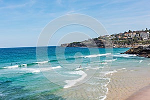 People swimming at Tamarama Beach in Sydney, Australia