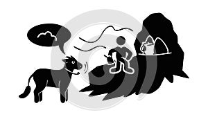 People Talking Conversation Communication Interaction, vector design Generative AI