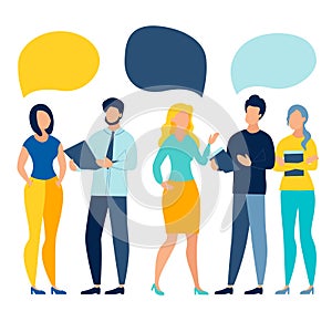 People team conversation vector illustration