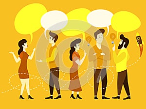 People team conversation vector illustration