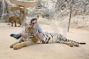 People with tiger temple