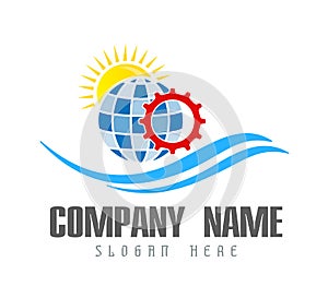 People together hands globe logo, team work, family, teamwork icon. Community, people sign in modern style on white background