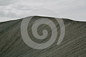 People on top of Hverfjall volcano, Myvatn region, Iceland