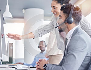 People, training and call center support, teamwork or communication, telemarketing and computer advice. Business