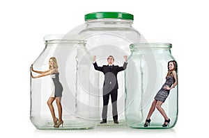 The people trapped in the glass jar