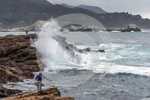 People unaware of dangerous rouge / sleeper wave at Point Lobos